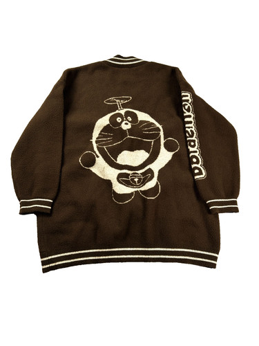 Brown knit cardigan vintage - cardigan,