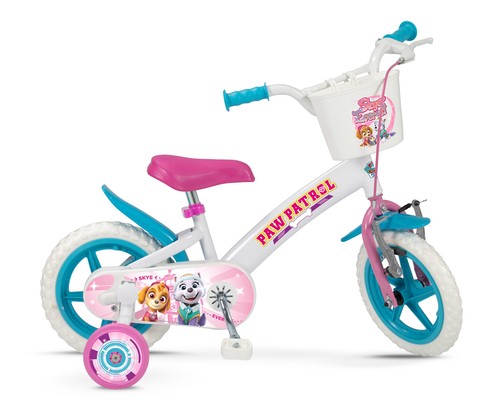 Kids paw patrol bike white - bike,